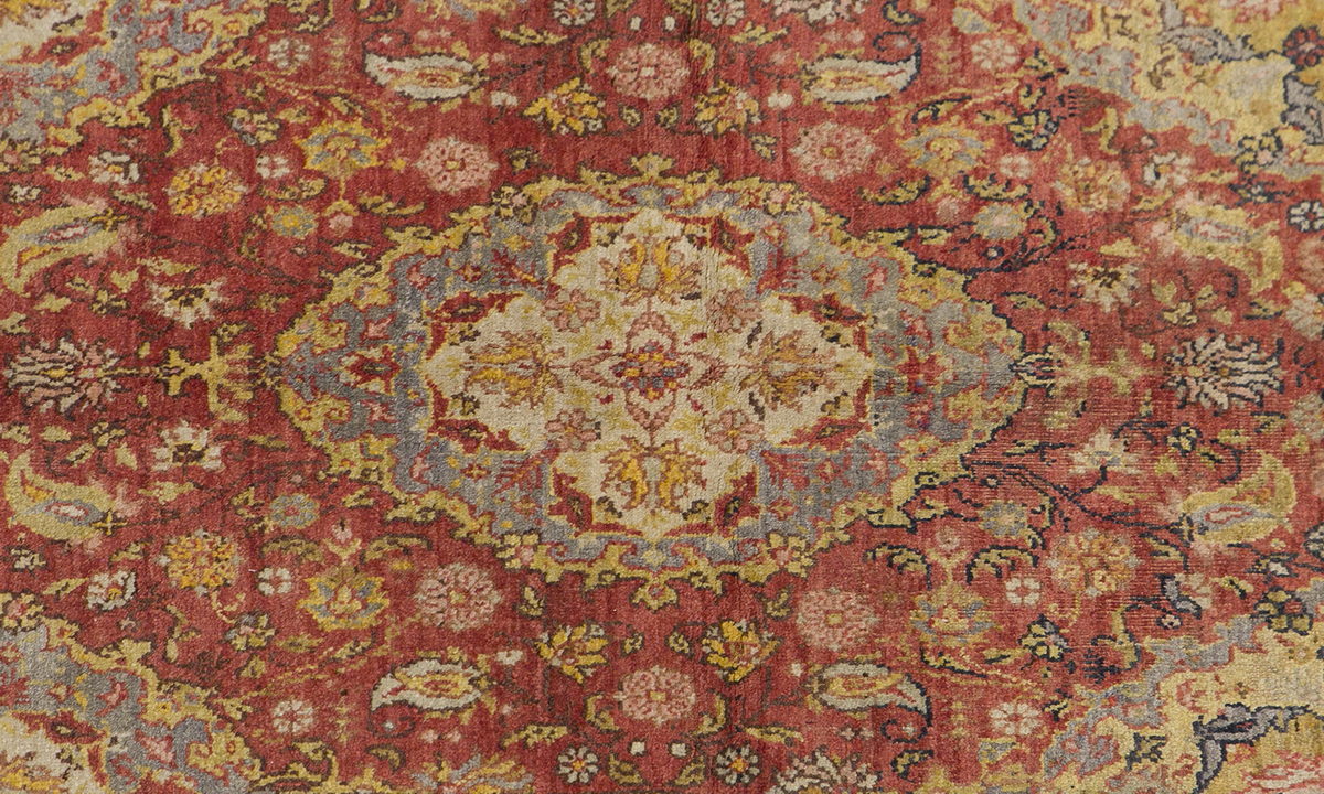 Vintage Konya Sille Wool Runner Rug 4'2" x 13'1" | 127 x 400 cm, 100-Year-Old Handwoven Turkish Rug