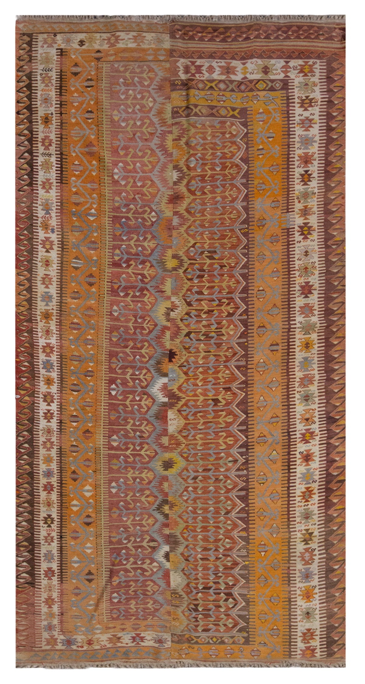 Vintage Large Aydın Kilim, 167 x 331 cm / 5.6 x 11 ft Kilim