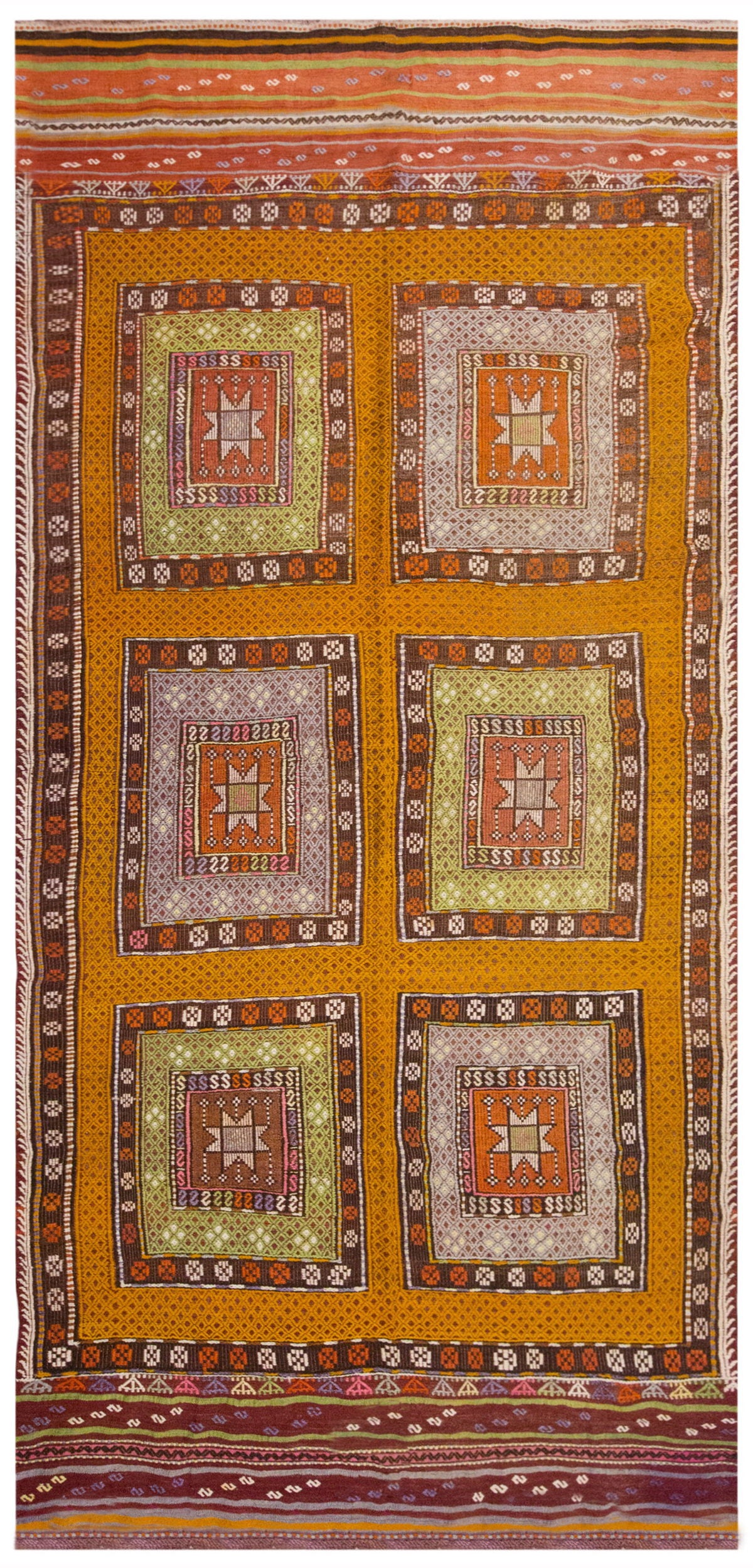 Vintage Large Cicim Rug, 173 x 372 cm / 5.8 x 12.2 feet