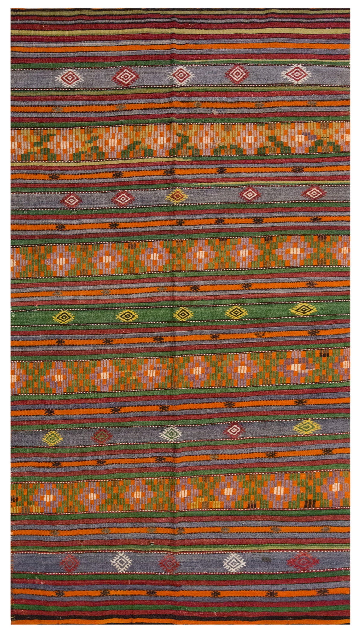 Vintage Large Cicim Rug, 176 x 321 cm / 5.9 x 10.6 feet