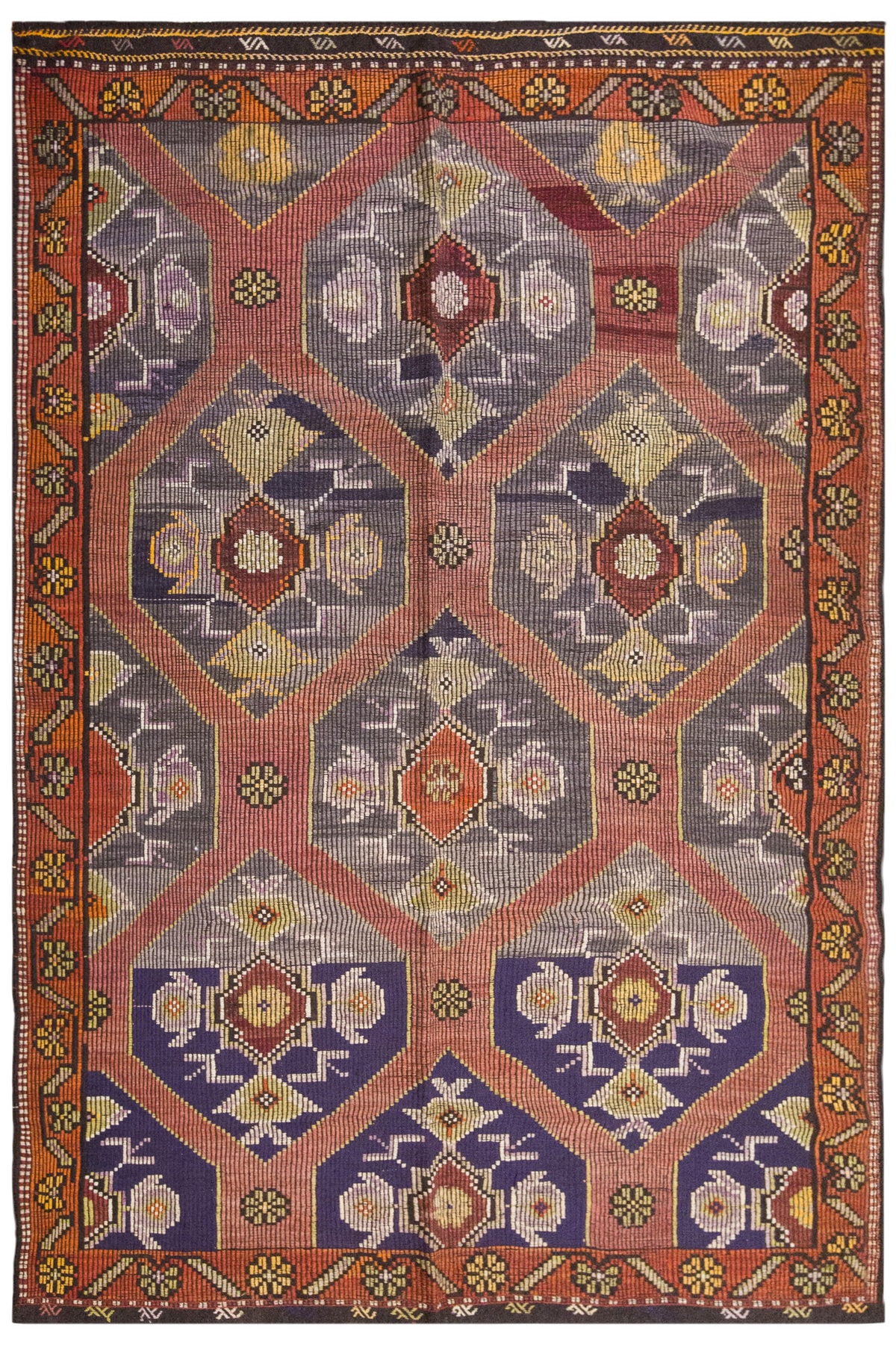 Vintage Large Cicim Rug, 196 x 286 cm / 6.5 x 9.5 feet