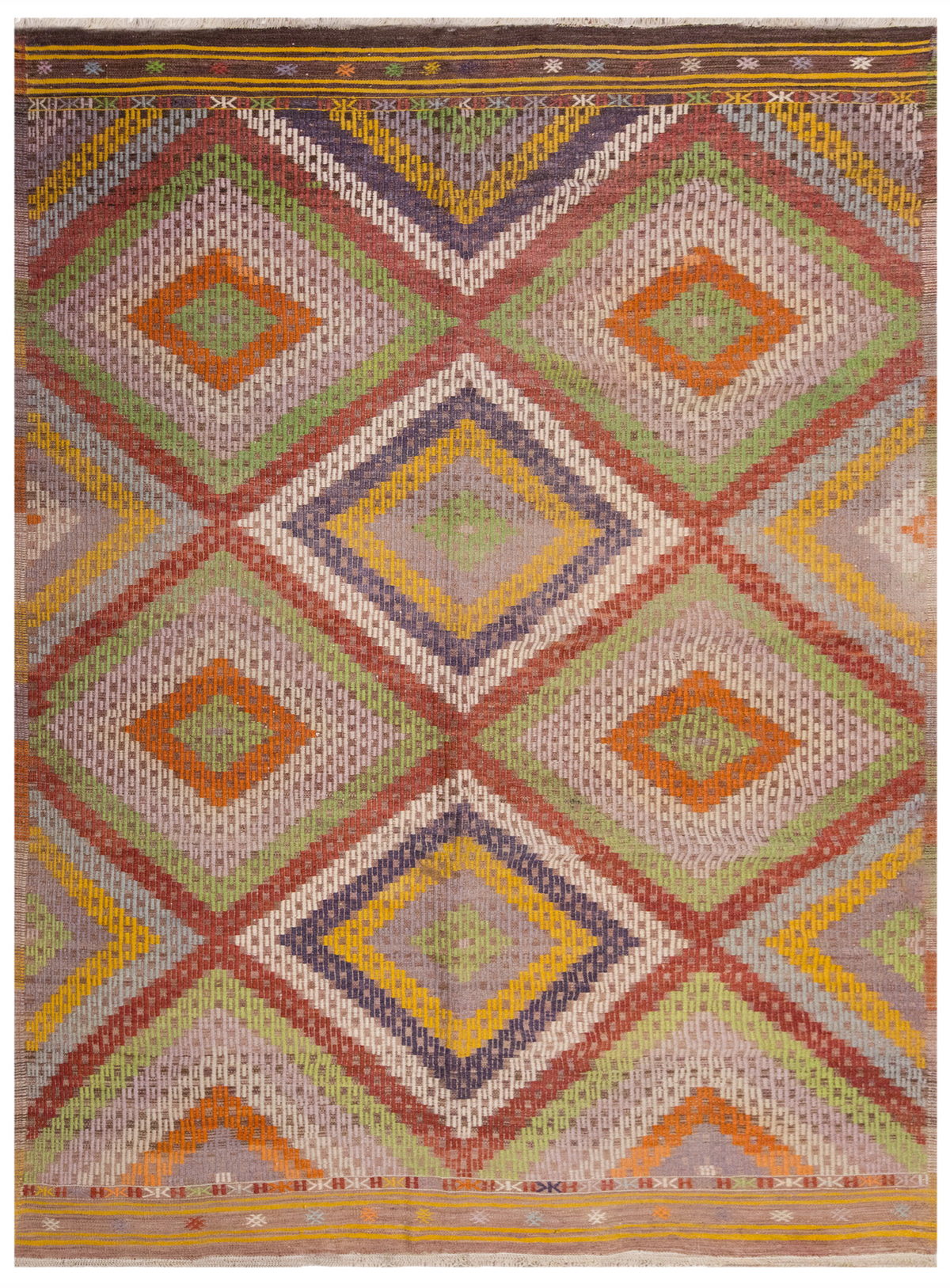 Vintage Large Cicim Rug, 202 x 337 cm / 6.8 x 11 feet