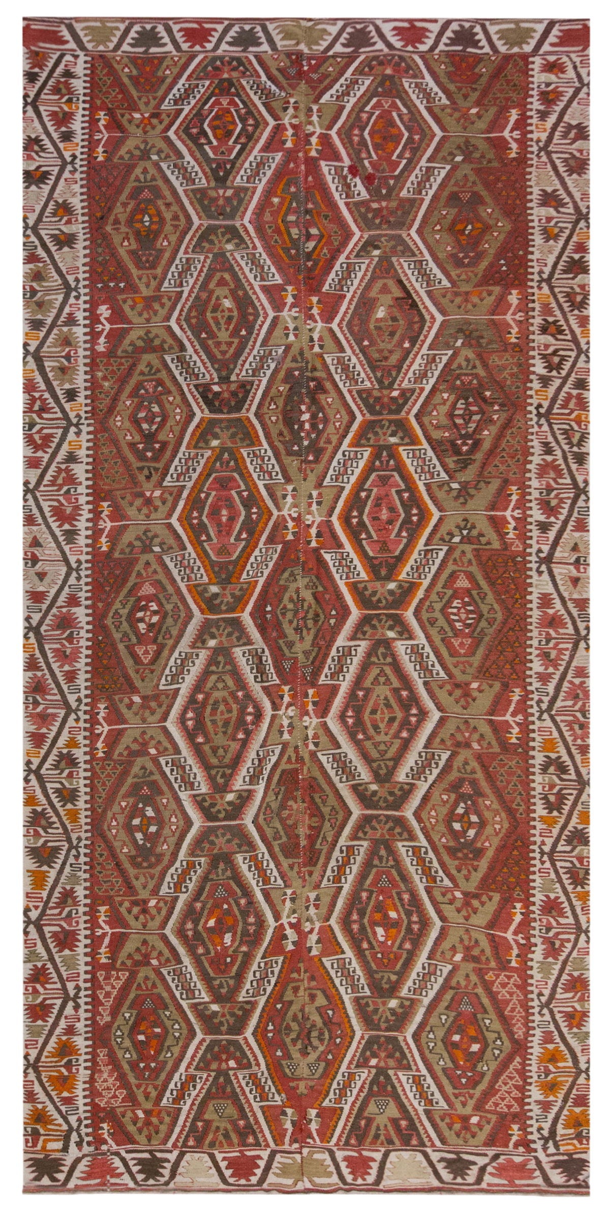 Vintage Large Kayseri Kilim, 162 x 328 cm / 5.4 x 10.9 ft Kilim