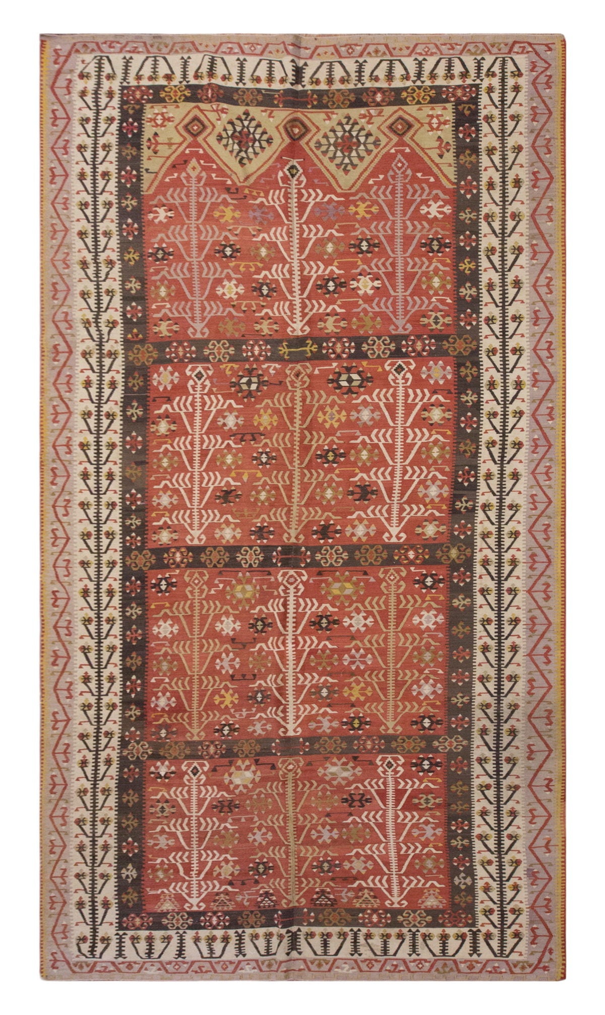 Vintage Large Kayseri Kilim, 188 x 431 cm / 6.2 x 14.2 ft Kilim