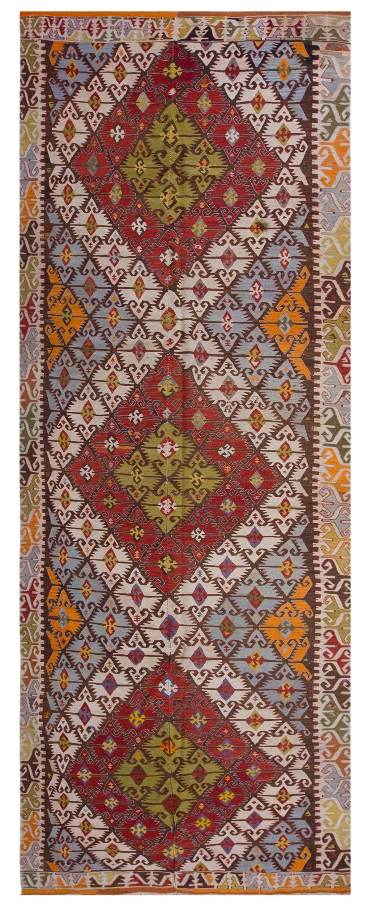 Vintage Large Konya Kilim, 158 x 425 cm / 5.2 x 14 ft Kilim