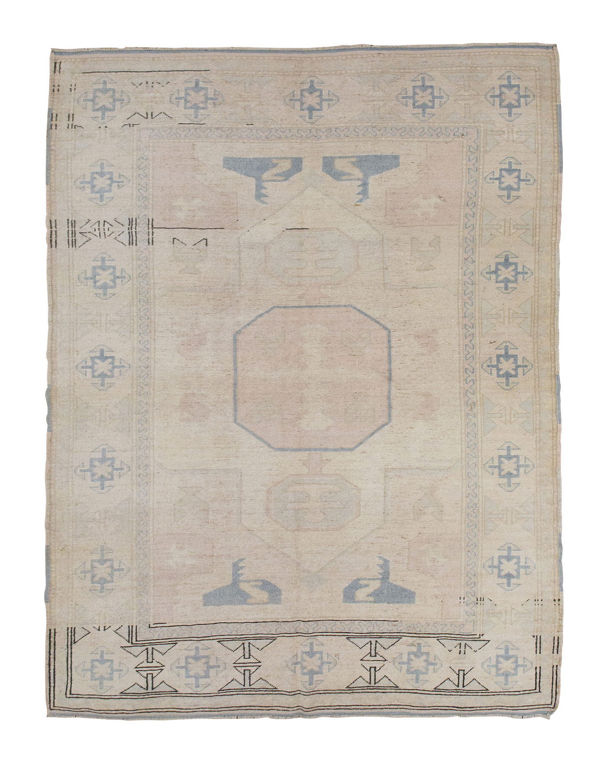 Vintage Large Rug, 6" x 9" feet / 182 x 272 cm