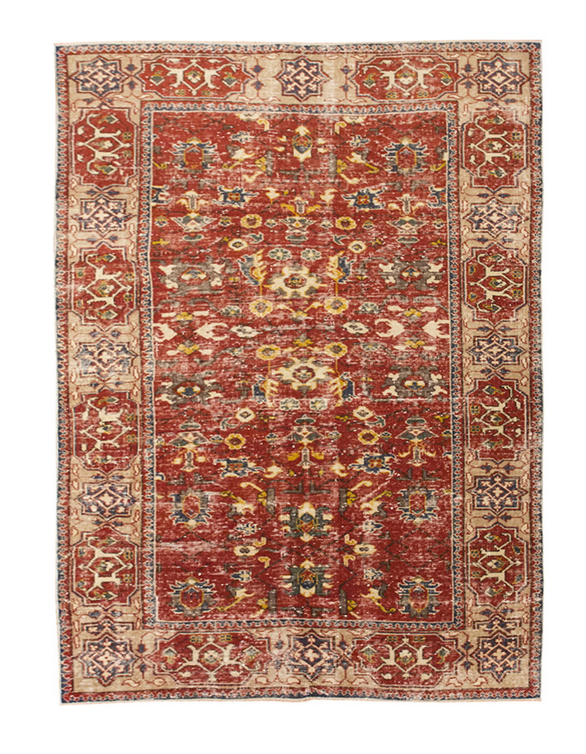 Vintage Large Rug, Oushak Area Rug 5' x 7'10" feet 152 x 240 cm