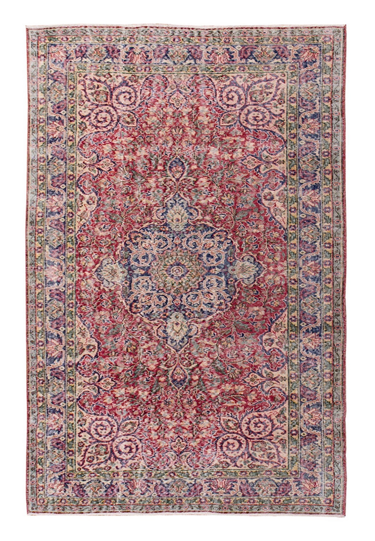Vintage Large Rug, Oushak Area Rug 5'2" x 8'9" feet 158 x 267 cm