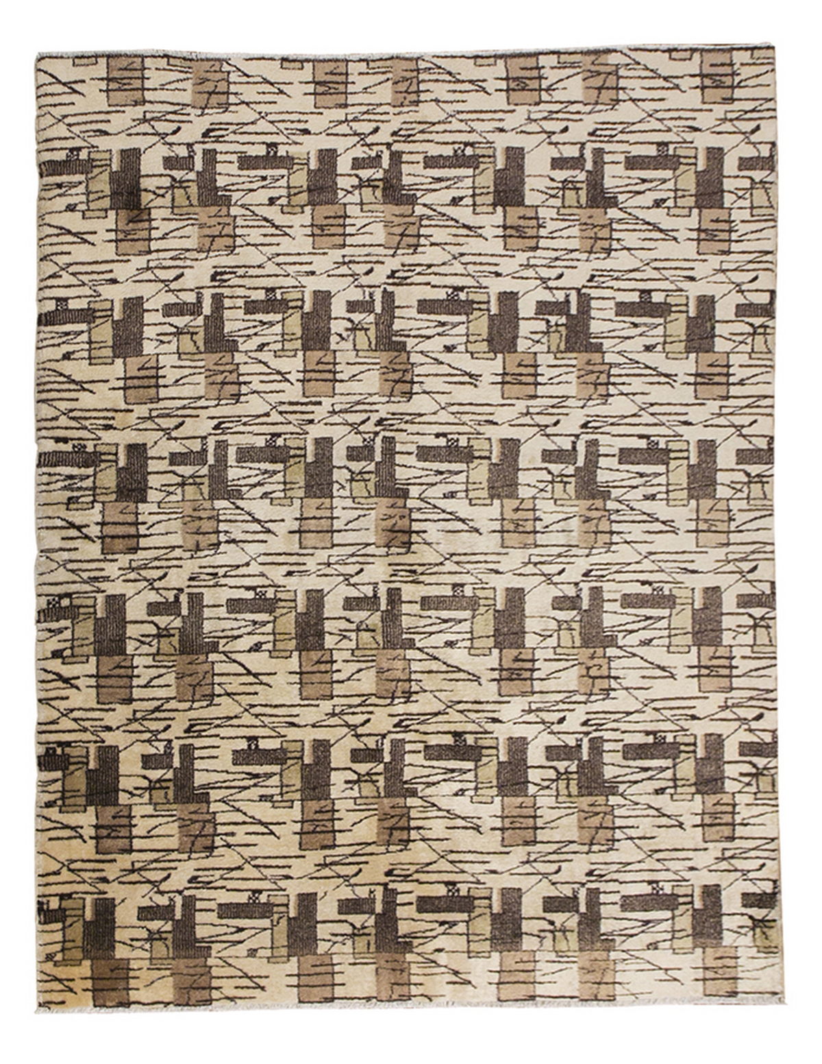 Vintage Large Rug, Oushak Area Rug 6'9" x 7'11" feet 205 x 242 cm