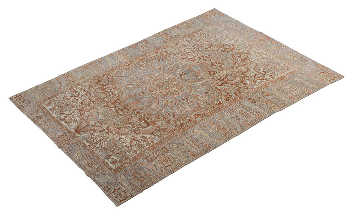 Vintage Large Rug, Oushak Area Rug 7'5" x 11'4" feet 227 x 345 cm
