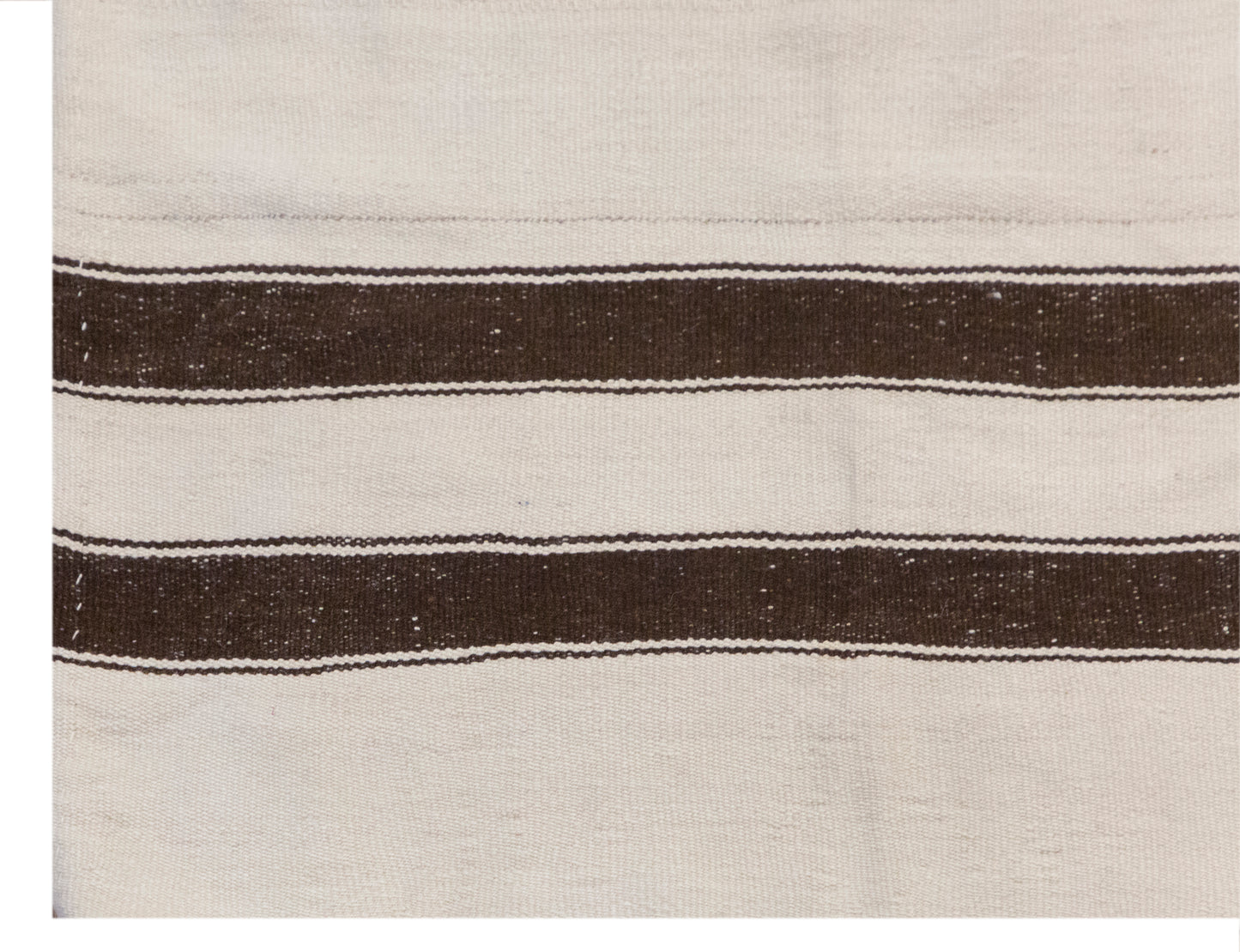 Vintage Minimalist Turkish Kilim Rug 210x195 cm (6.9x6.4 ft)