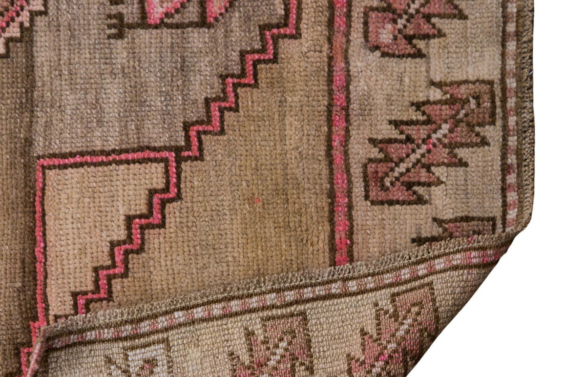 Vintage Oushak Hallway Rug – Handwoven Wool Carpet, 5'7" x 14'3" (170 x 435 cm)