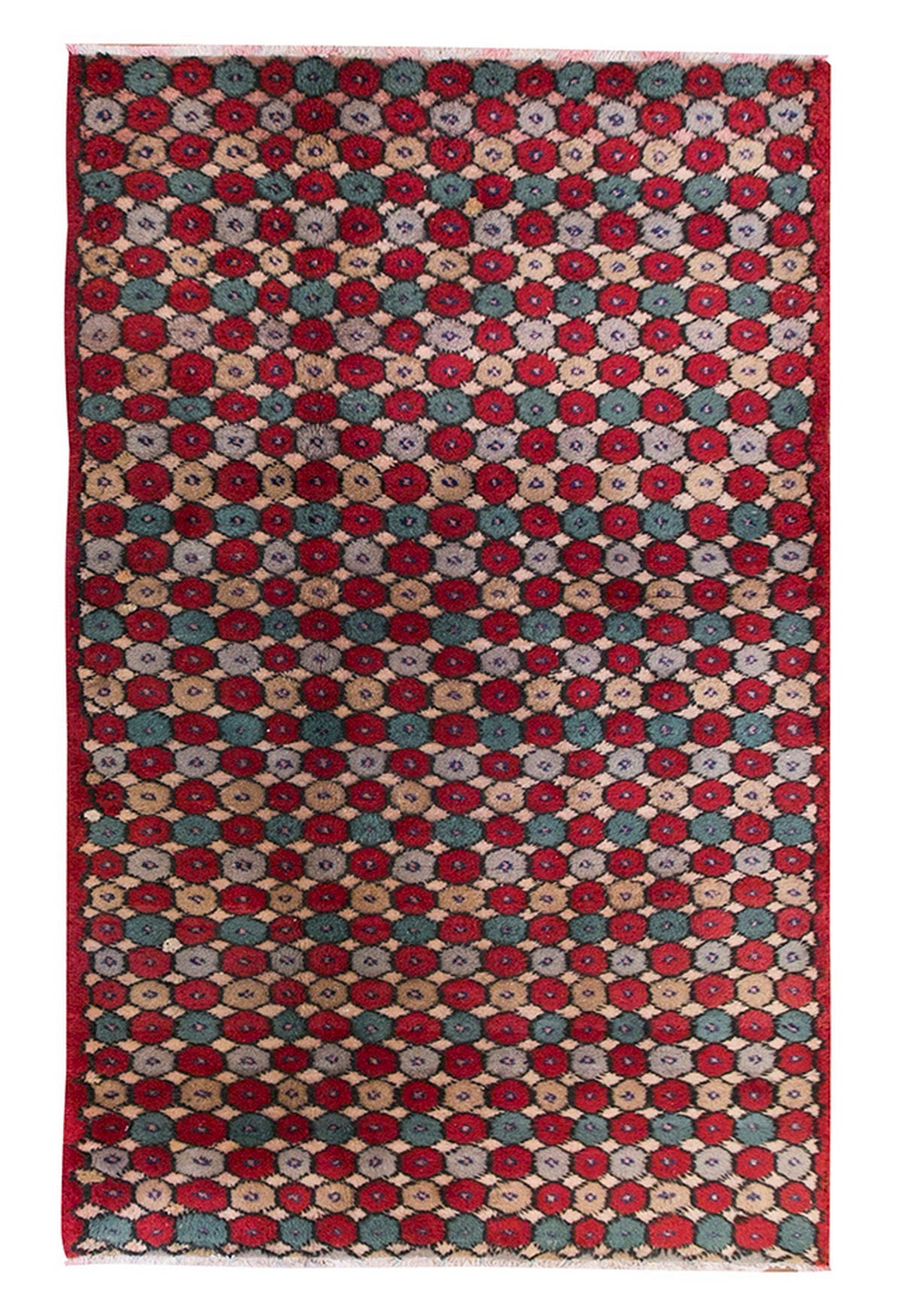 Vintage Rug, Small Oushak Rug 2'11" x 5'6" feet 88 x 167 cm