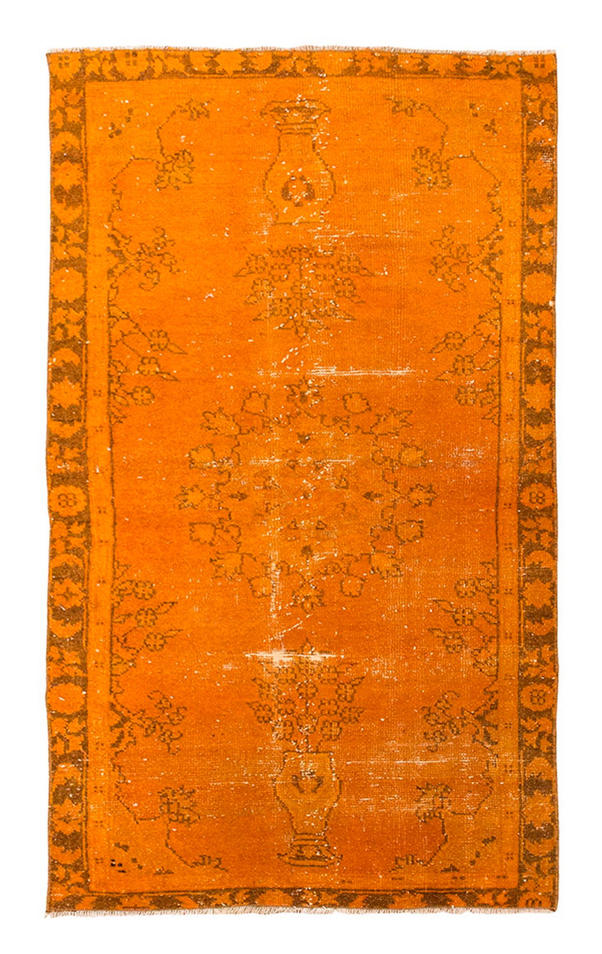 Vintage Rug, Small Oushak Rug 2'9" x 5'1" feet 85 x 156 cm