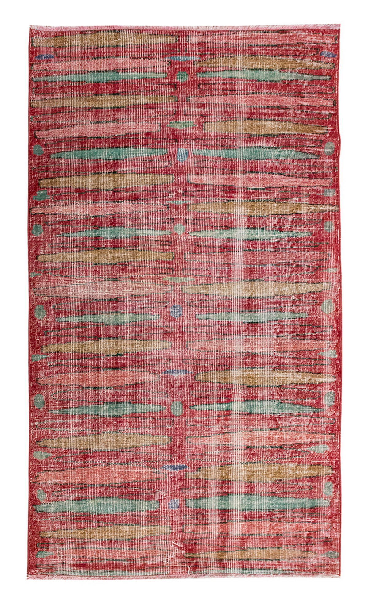 Vintage Rug, Small Oushak Rug 3'2" x 5'12" feet 96 x 182 cm