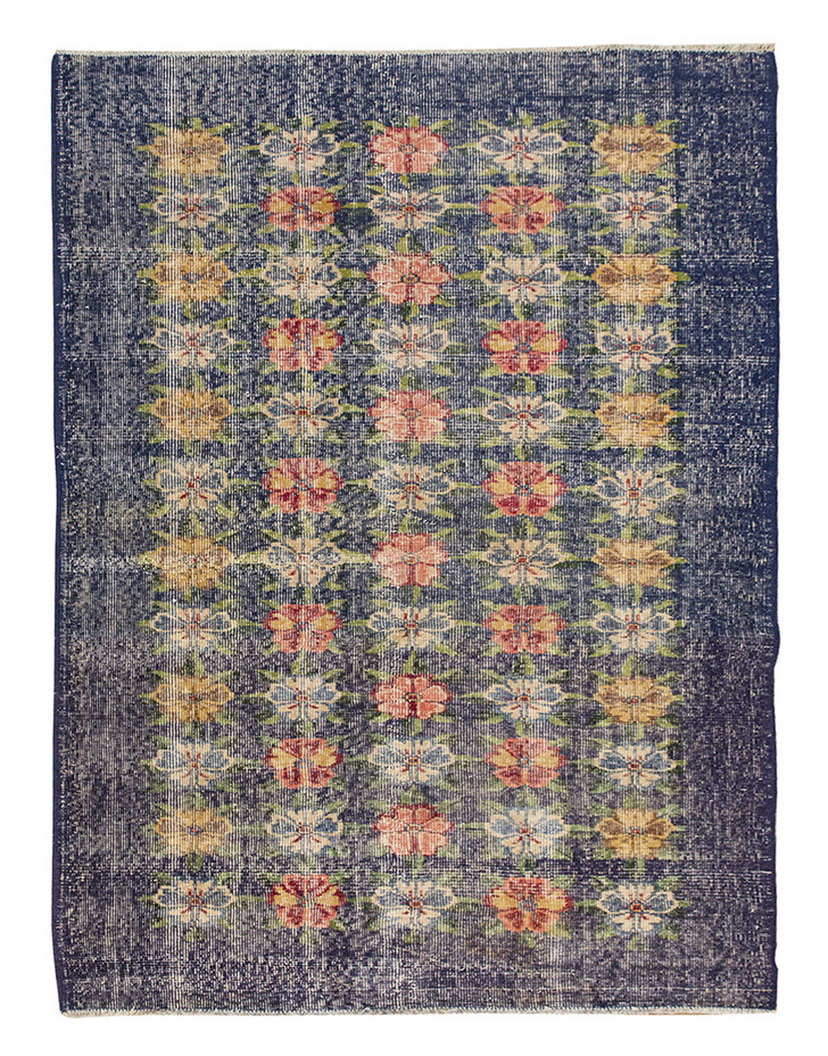 Vintage Rug 3'10" x 6'5" feet 117 x 195 cm