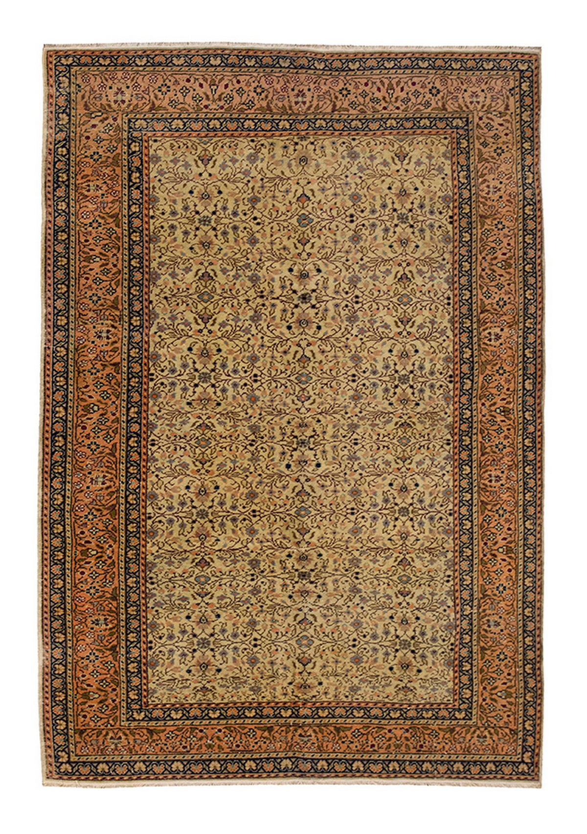 Vintage Rug 3'11" x 5'7" feet 120 x 170 cm