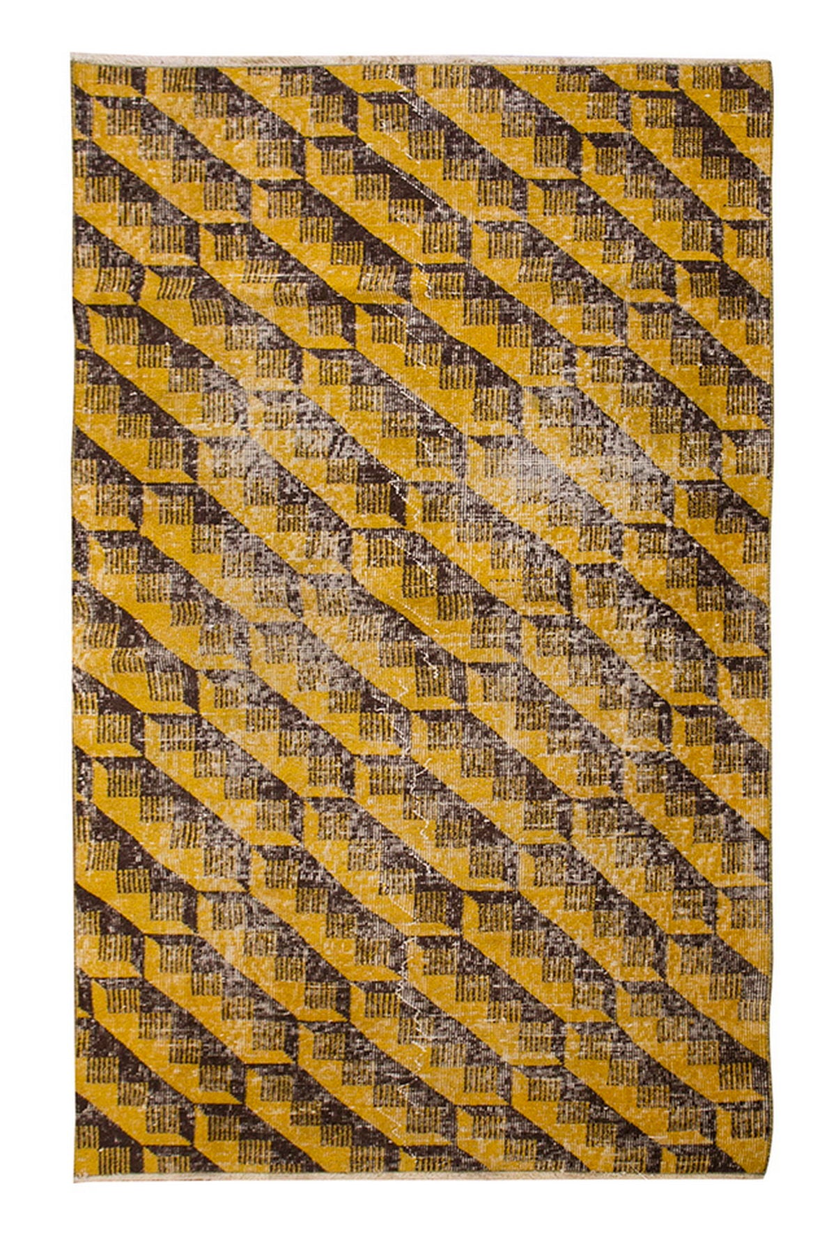 Vintage Rug 3'7" x 6'7" feet 110 x 200 cm