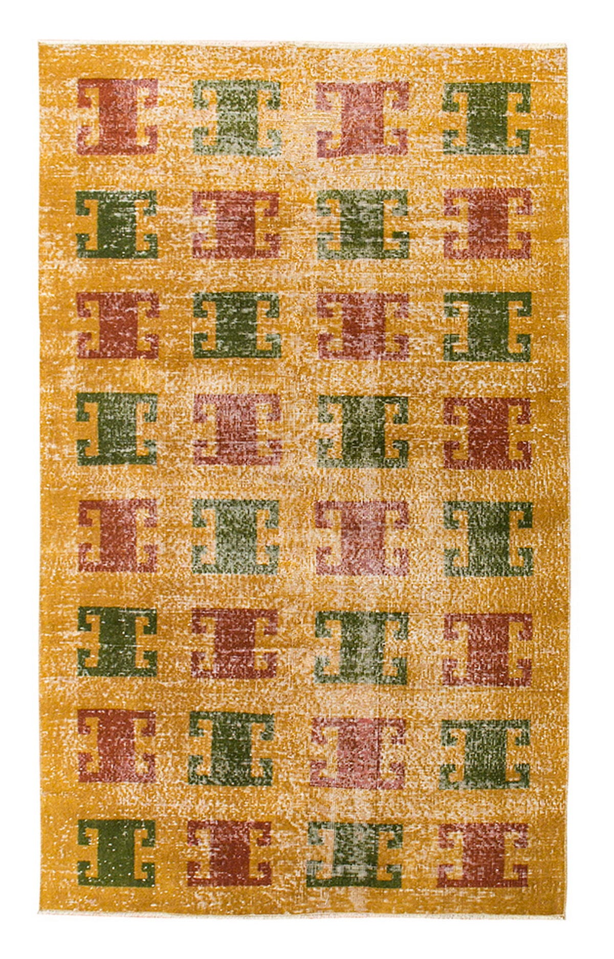 Vintage Rug 4' x 6'10" feet 122 x 209 cm