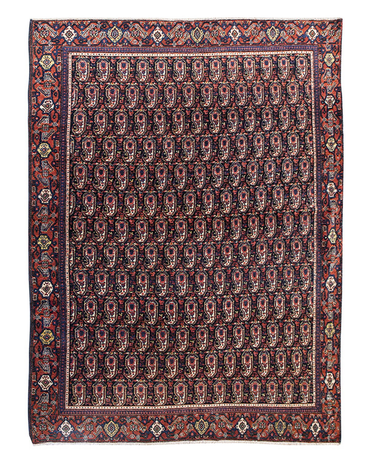 Vintage Rug 4'4" x 6'6" feet 132 x 197 cm