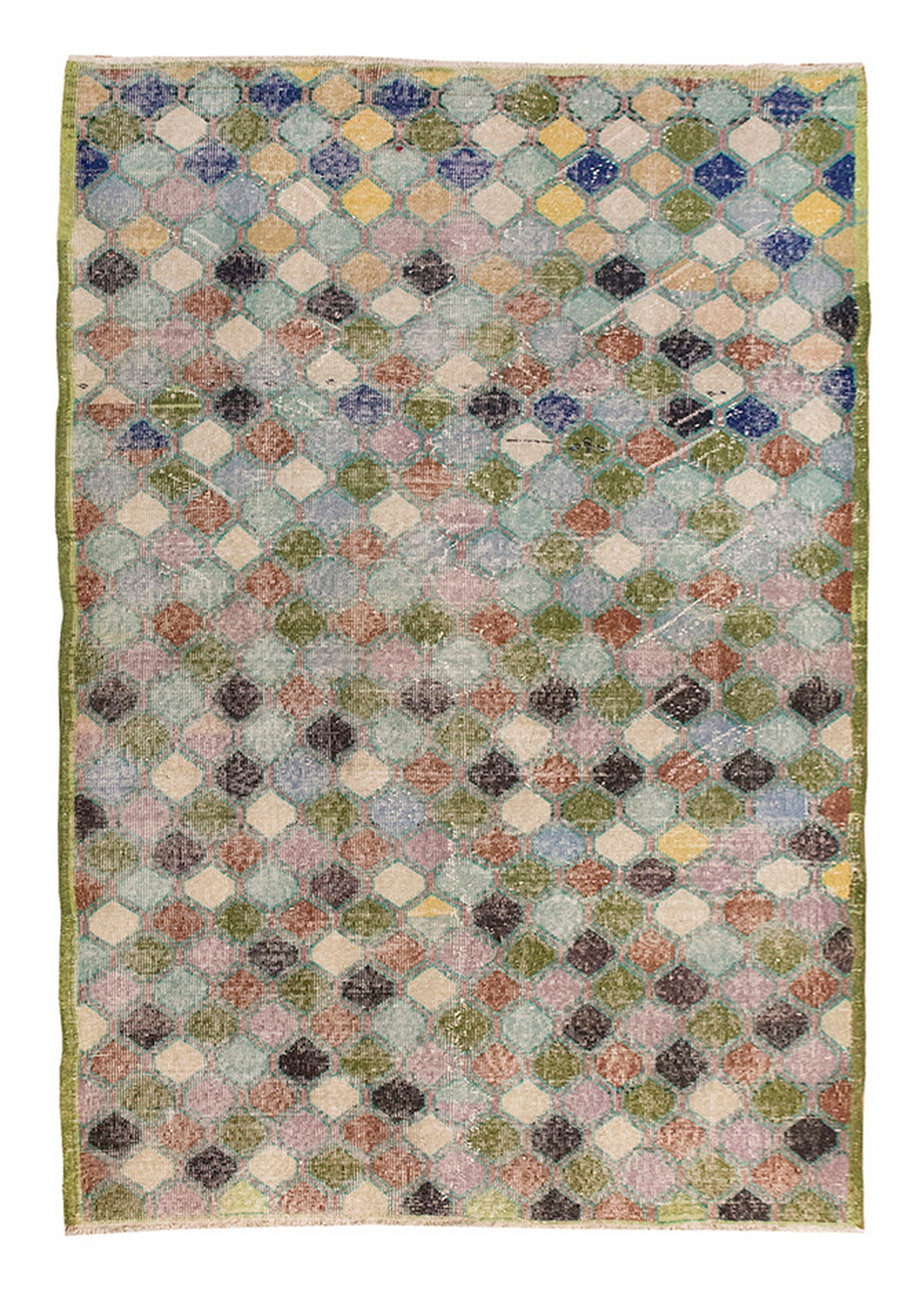 Vintage Rug 4'7" x 7'7" feet 140 x 230 cm