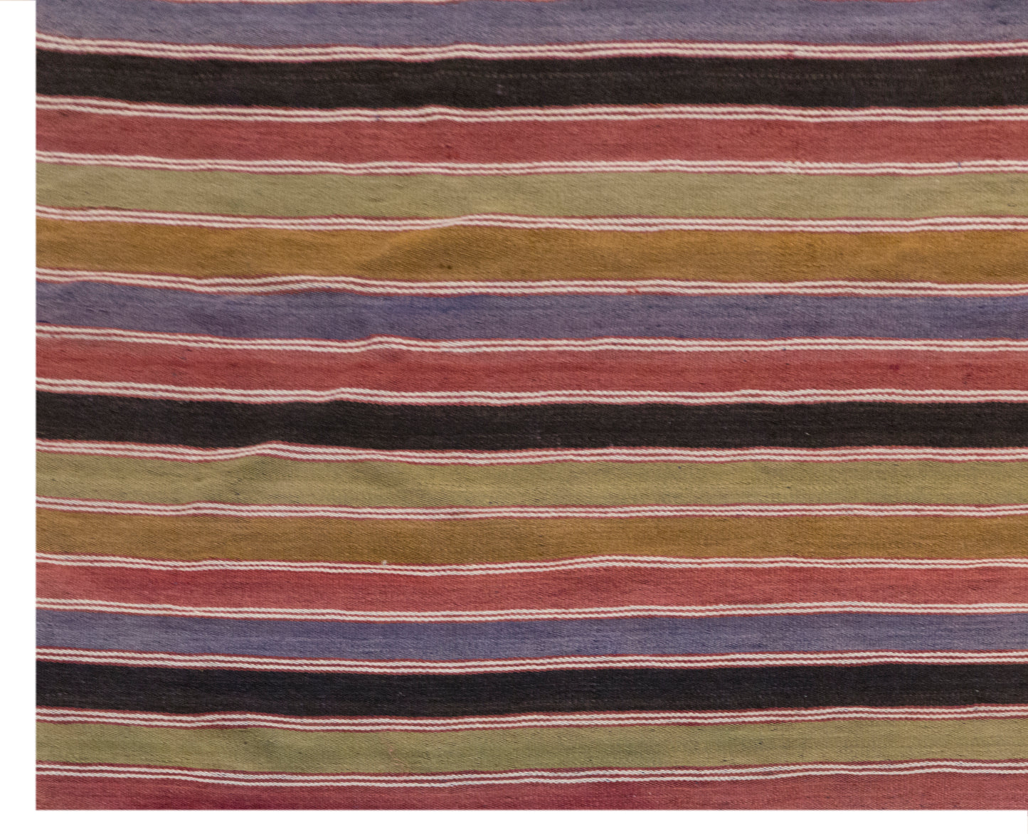 Vintage Striped Kilim Rug | 6.6x9.3 ft