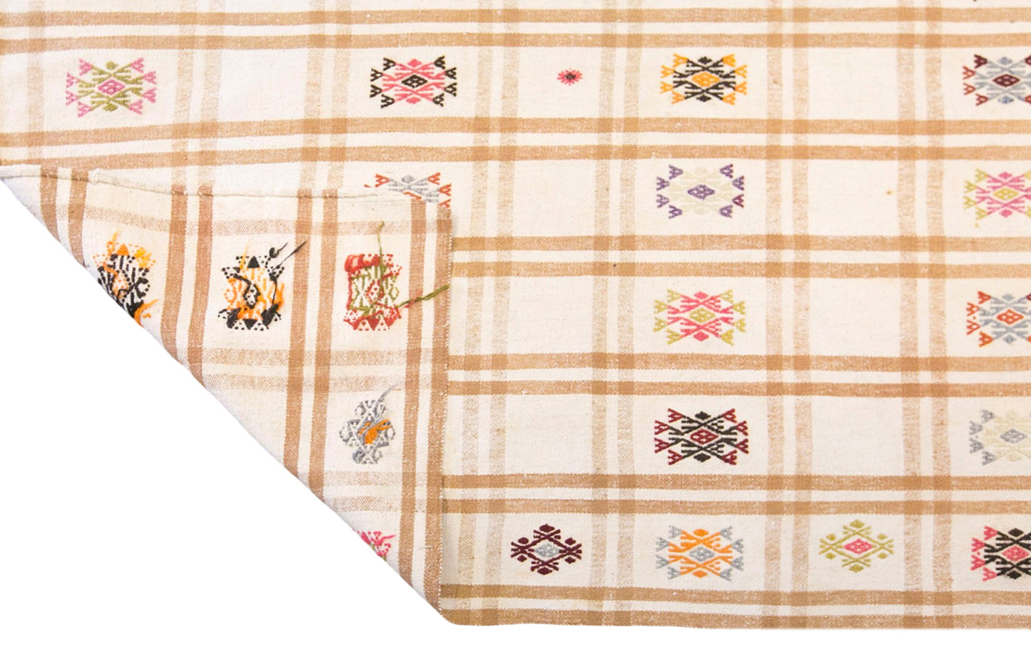Vintage Turkish Kilim Rug, 5.9 x 9.5 ft, 180 x 290 cm, Handwoven Wool Kilim