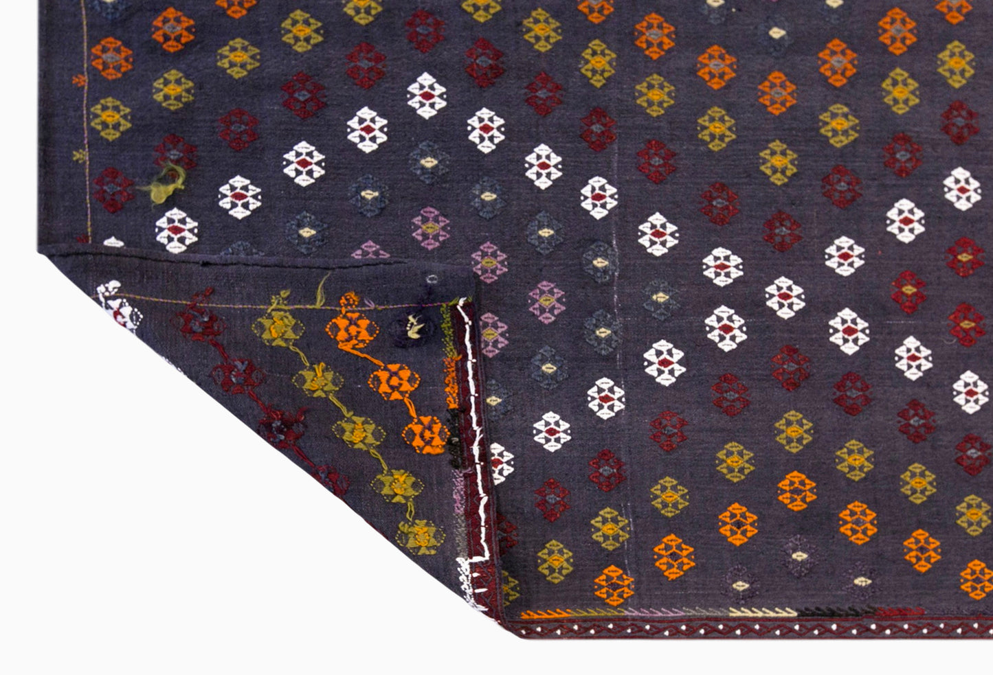 Vintage Turkish Kilim Rug, 6.1 x 10.2 ft, 185 x 310 cm, Handwoven Wool Kilim