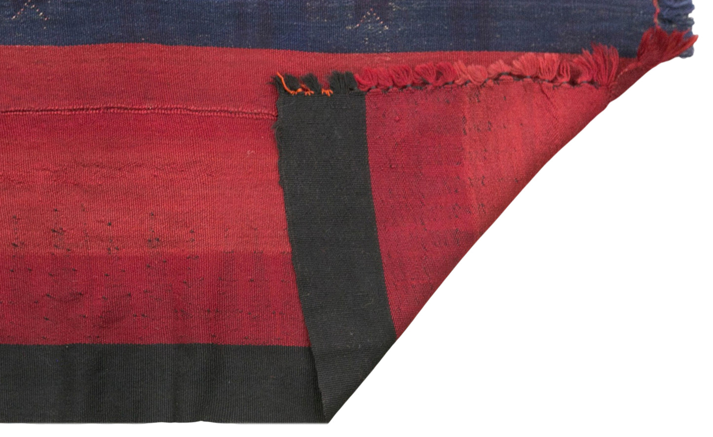 Vintage Turkish Kilim Rug, 6.2 x 9.8 ft, Handwoven Wool Striped Anatolian Rug