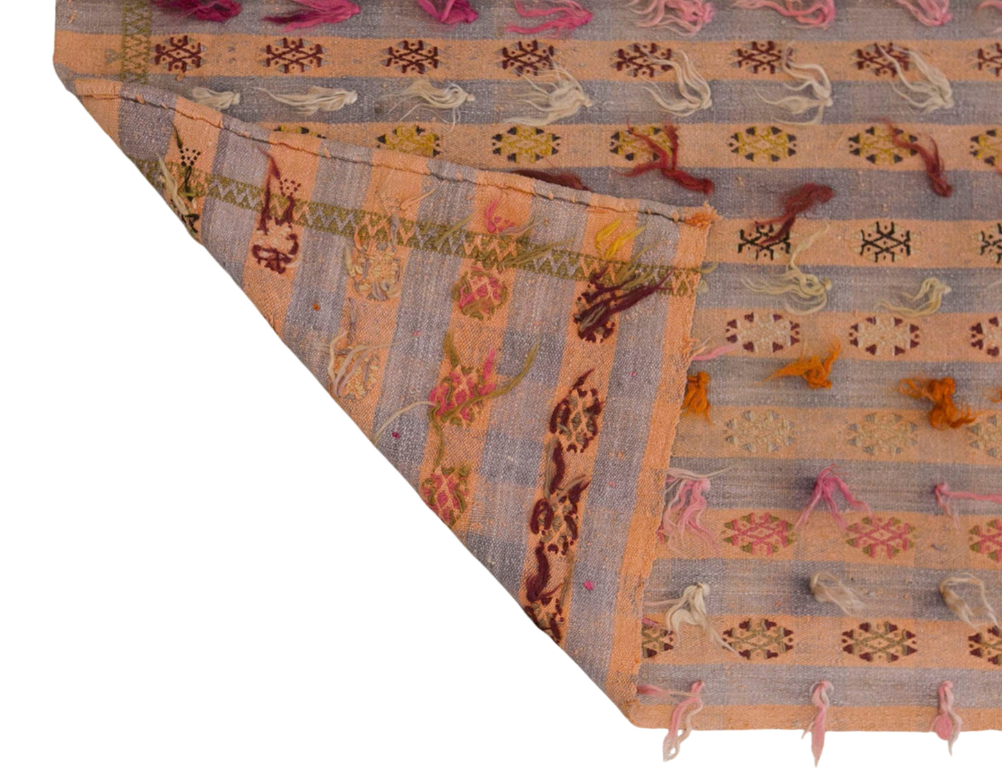 Vintage Turkish Kilim Rug, 6.3 x 9.8 ft, 192 x 300 cm, Handwoven Wool Kilim