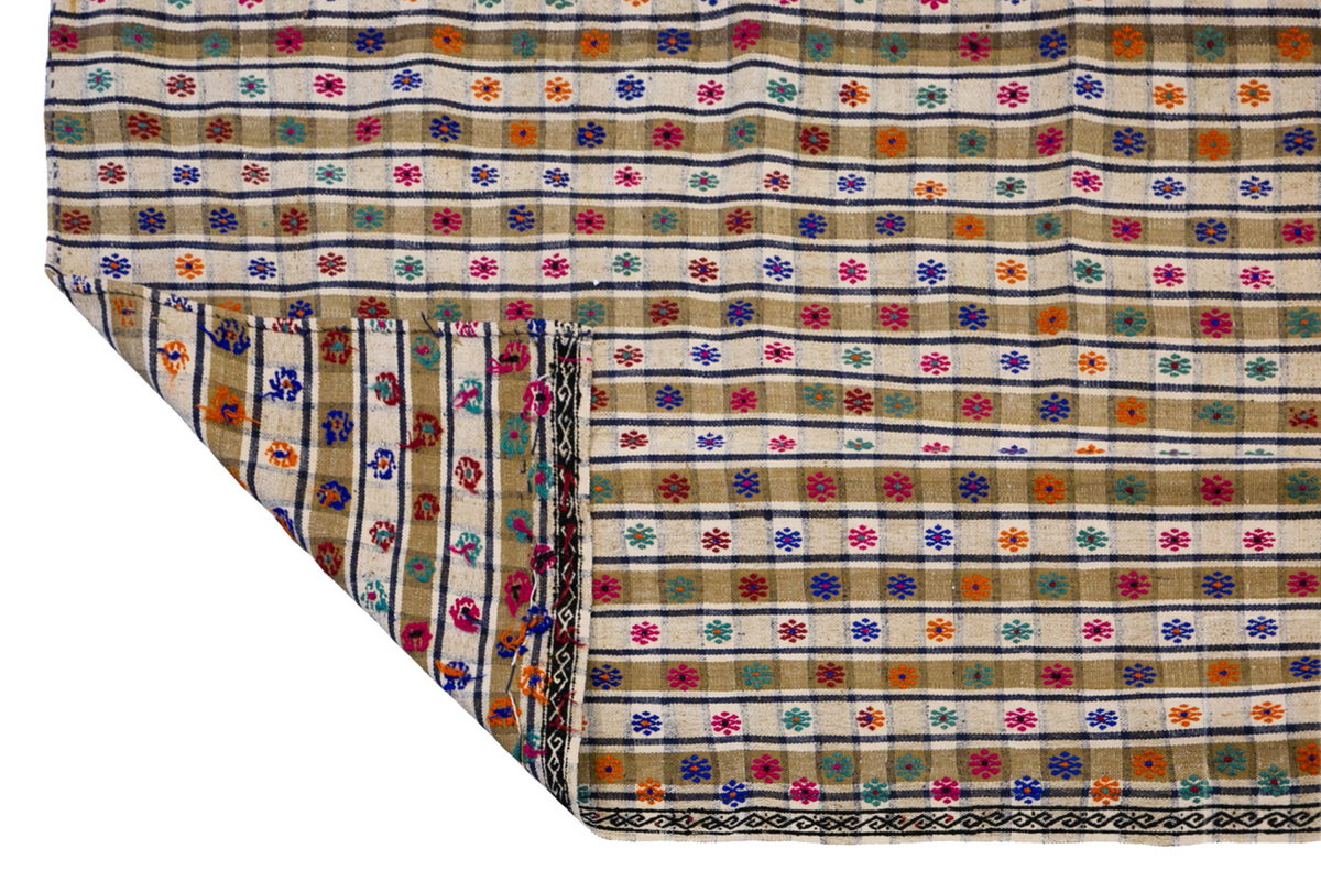 Vintage Turkish Kilim Rug 208x300 cm (6'10" x 9'10")