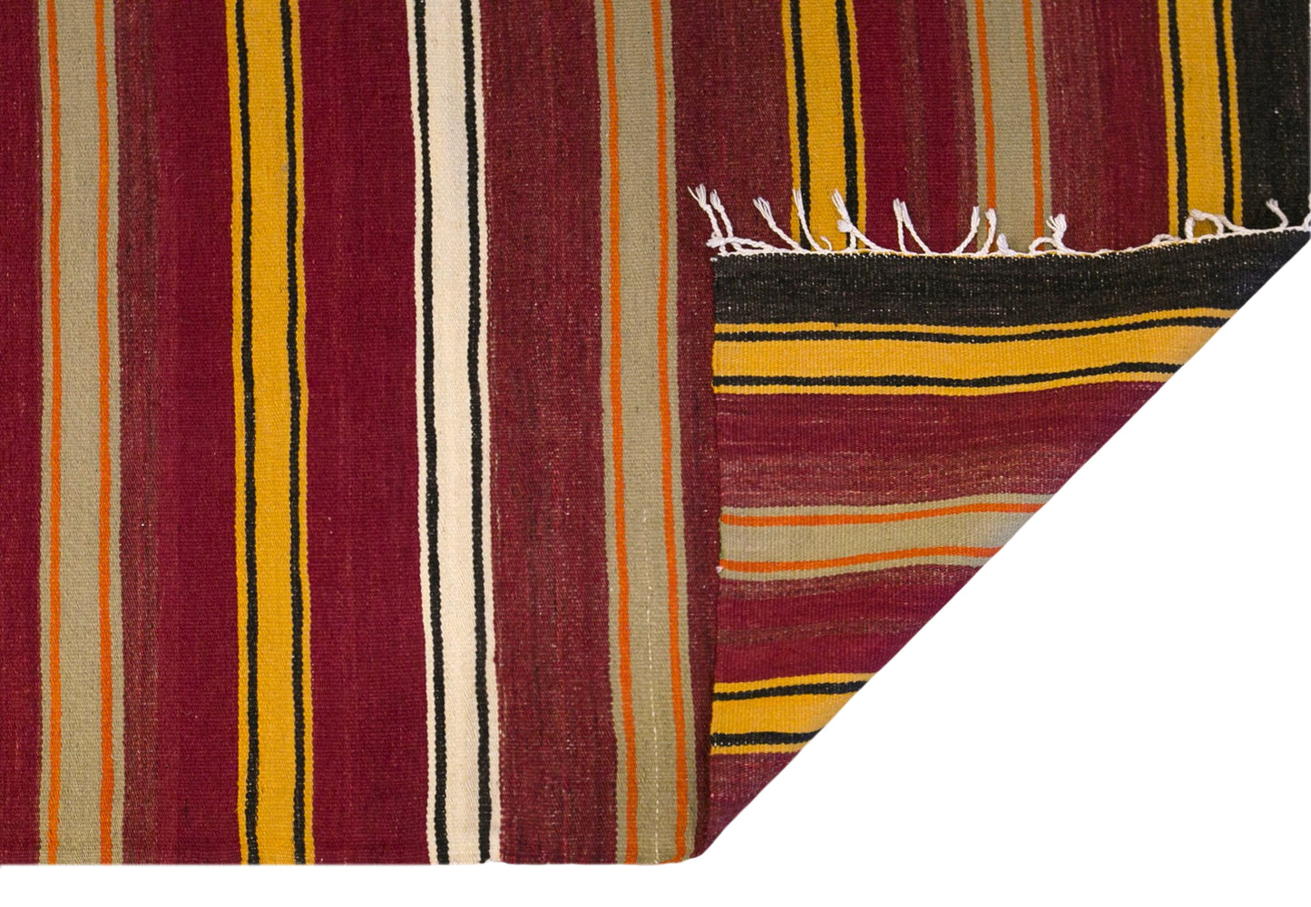 Vintage Turkish Kilim Runner Rug, 2.5 x 8.9 ft, 77 x 270 cm, Handwoven Wool Kilim