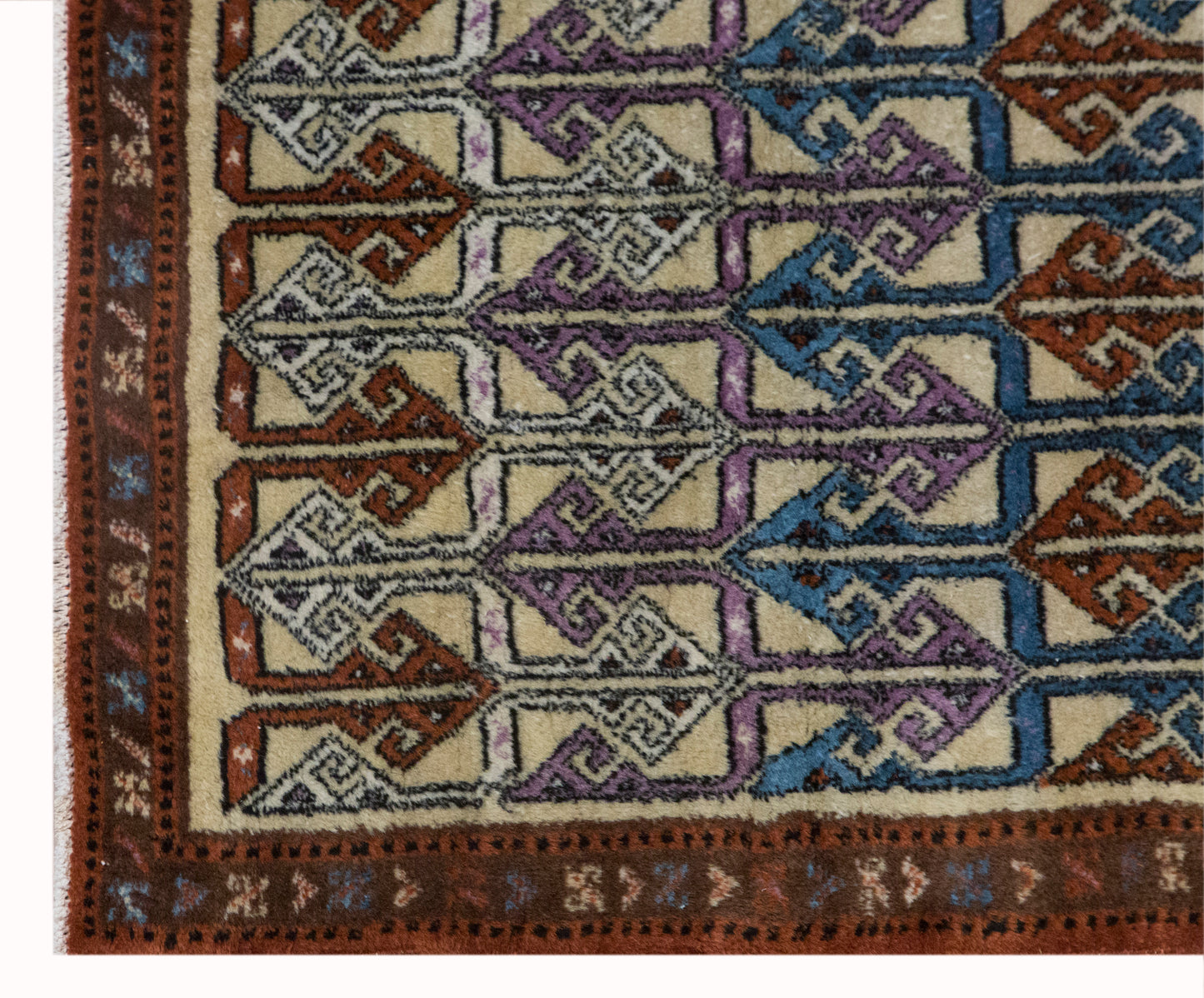 Vintage Turkish Oushak Rug 106x163 cm (3'6" x 5'4")