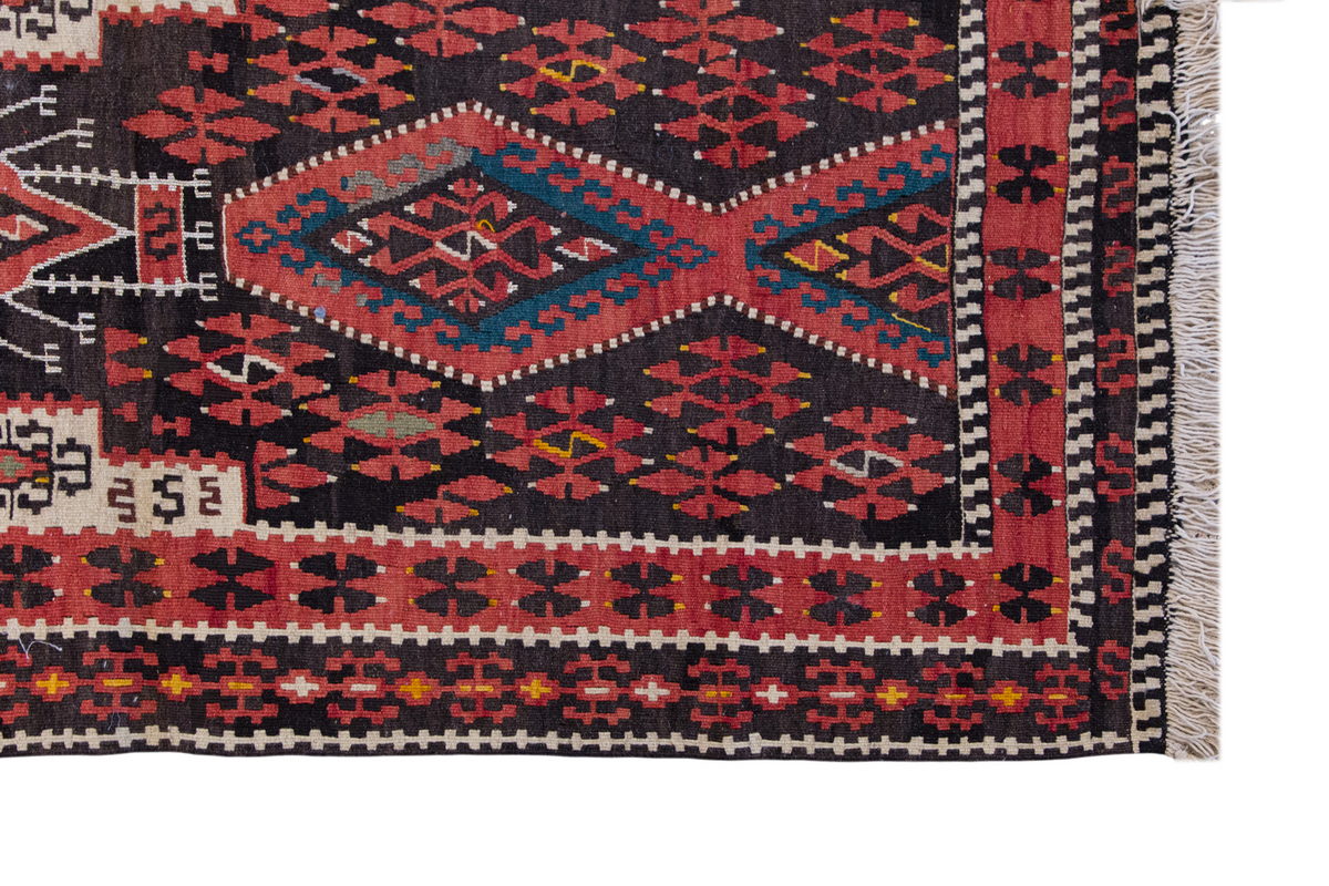 Vintage Turkish Rug, 2.9 x 5.1 ft Rug, 86 x 155 cm