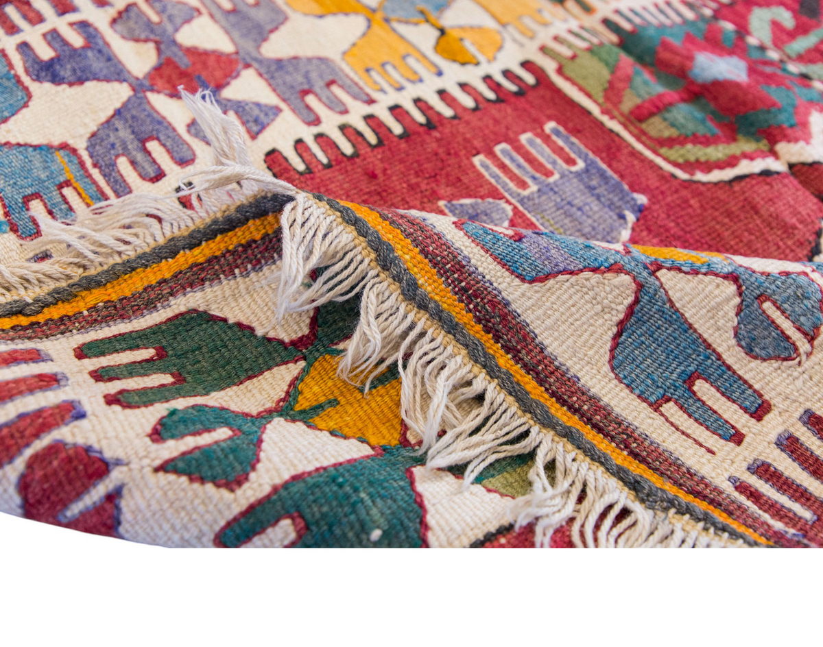 Vintage Turkish Rug, 3.3 x 4.3 ft Rug, 100 x 130 cm