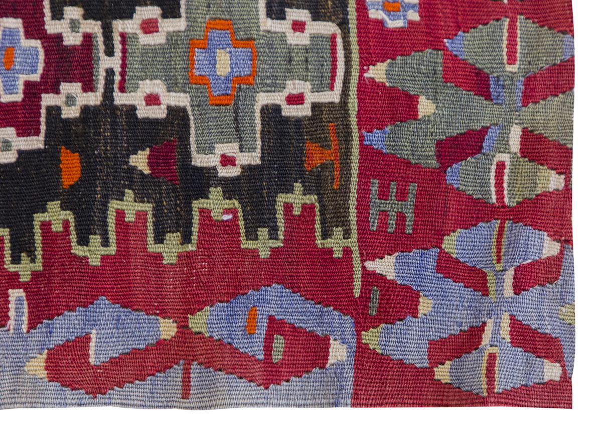 Vintage Turkish Rug, 3.4 x 4.7 ft Rug, 102 x 140 cm