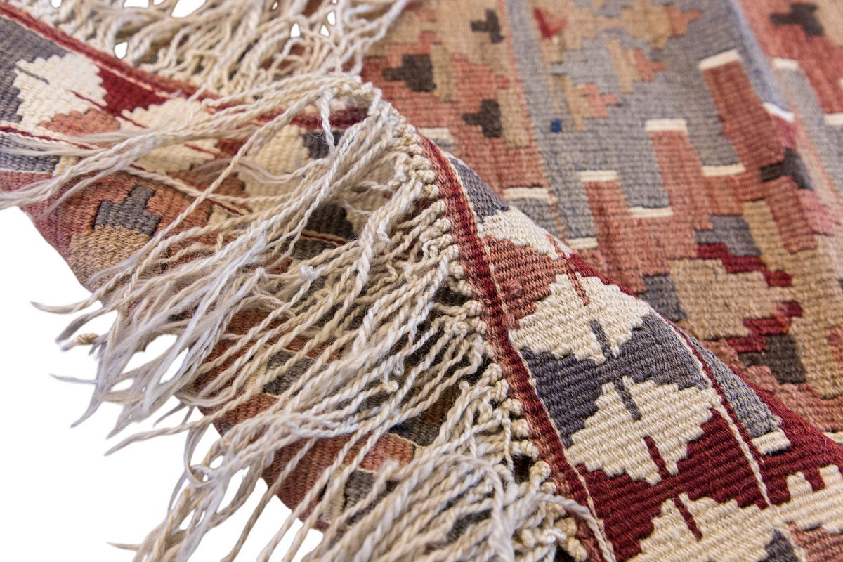 Vintage Turkish Rug, 3.5 x 2.9 ft Rug, 105 x 85 cm