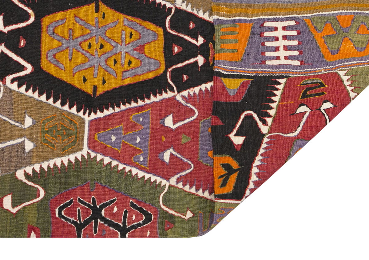 Vintage Turkish Rug, 4.10 x 8.8 ft Rug, 148 x 265 cm