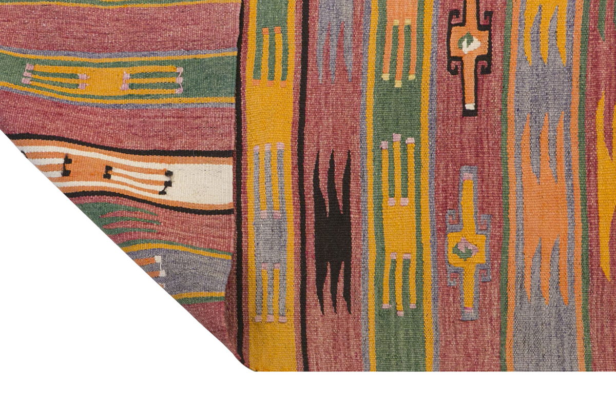 Vintage Turkish Rug, 4.3 x 8 ft, 132 x 244 cm