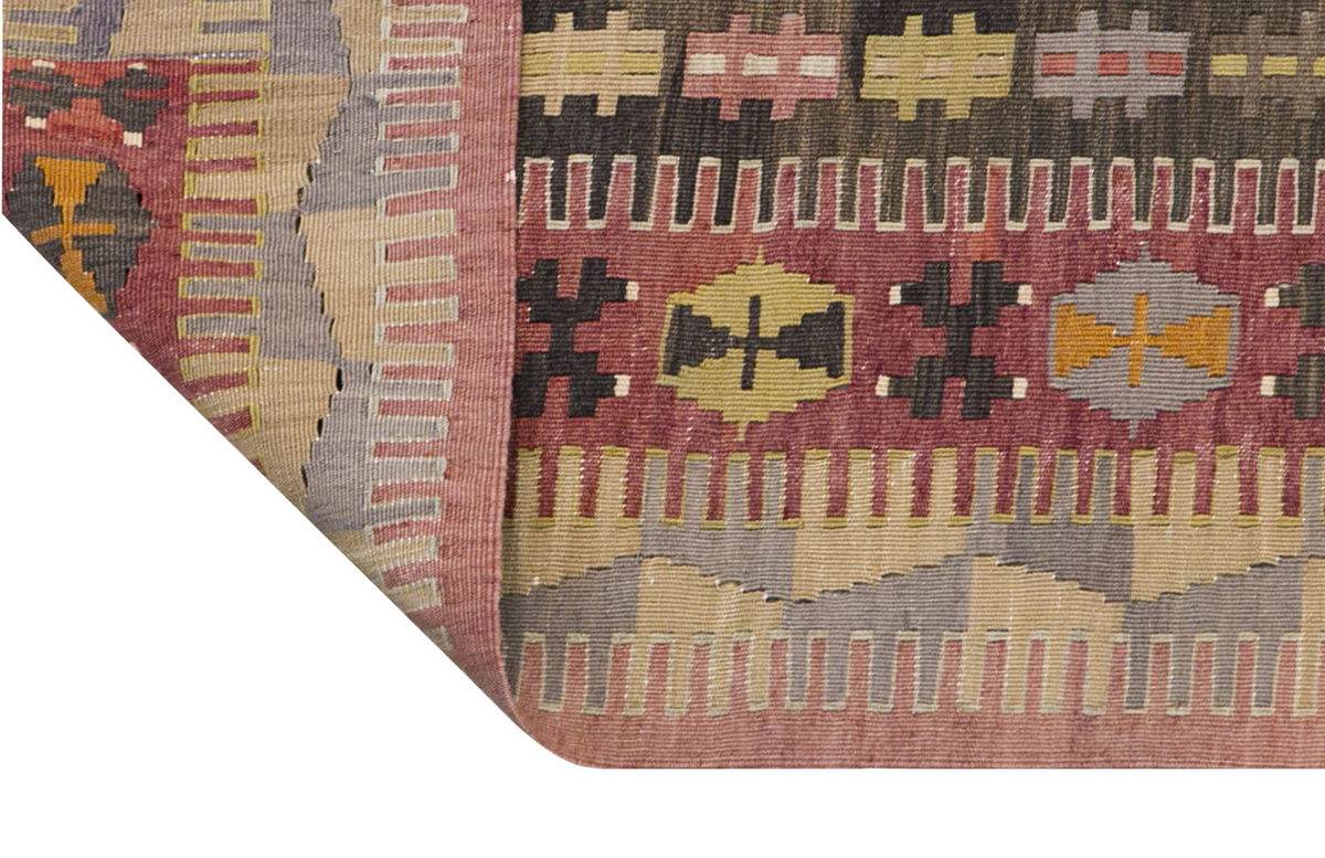 Vintage Turkish Rug, 4.8 x 10.3 ft, Vintage Rug, 143 x 314 cm