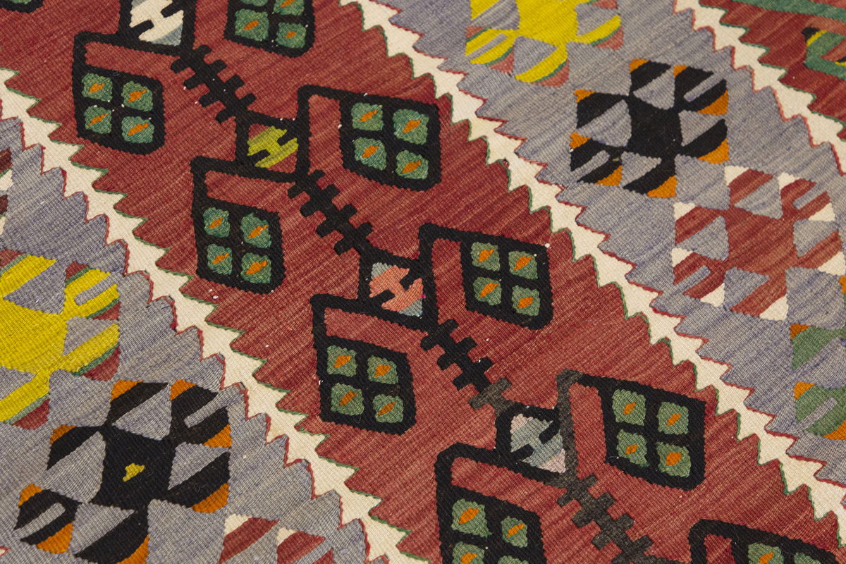 Vintage Turkish Rug, 5.11 x 3.6 ft Rug, 182 x 108 cm