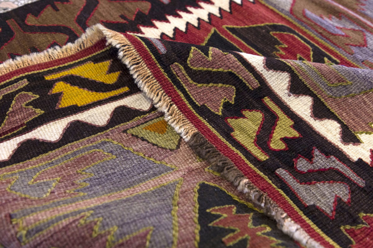 Vintage Turkish Rug, 5.6 x 3.8 ft Rug, 170 x 114 cm