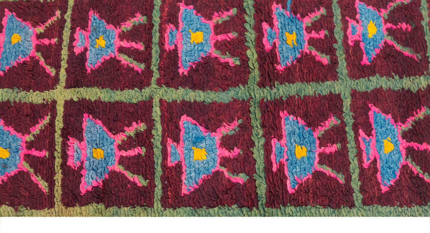 Vintage Turkish Tulu Rug, (53x140 cm / 1.7x4.6 ft)