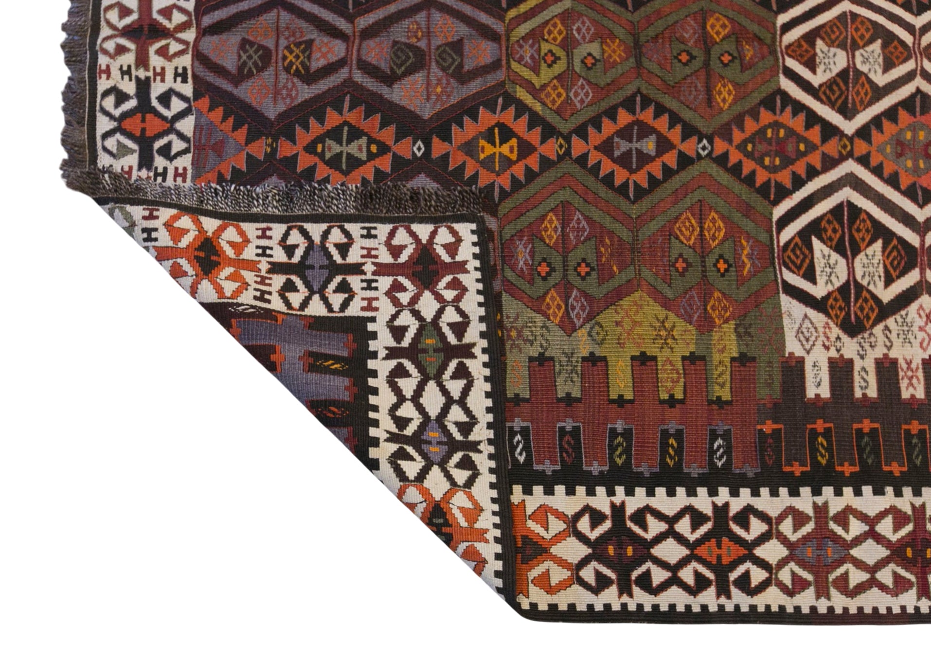 100+ Years Old Kars Kilim – 152 x 385 cm (5 x 12.6 ft)