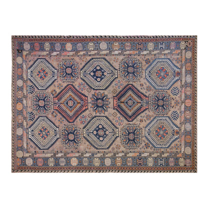 100+ Year Old Caucasian Soumak Rug,  225 x 315 cm | 7.4 x 10.4 ft