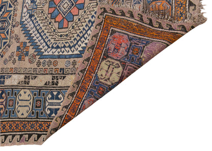 100+ Year Old Caucasian Soumak Rug,  225 x 315 cm | 7.4 x 10.4 ft