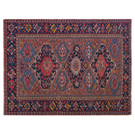 100+ Year Old Soumak Rug, 156 x 210 cm, 5'1" x 6'11"