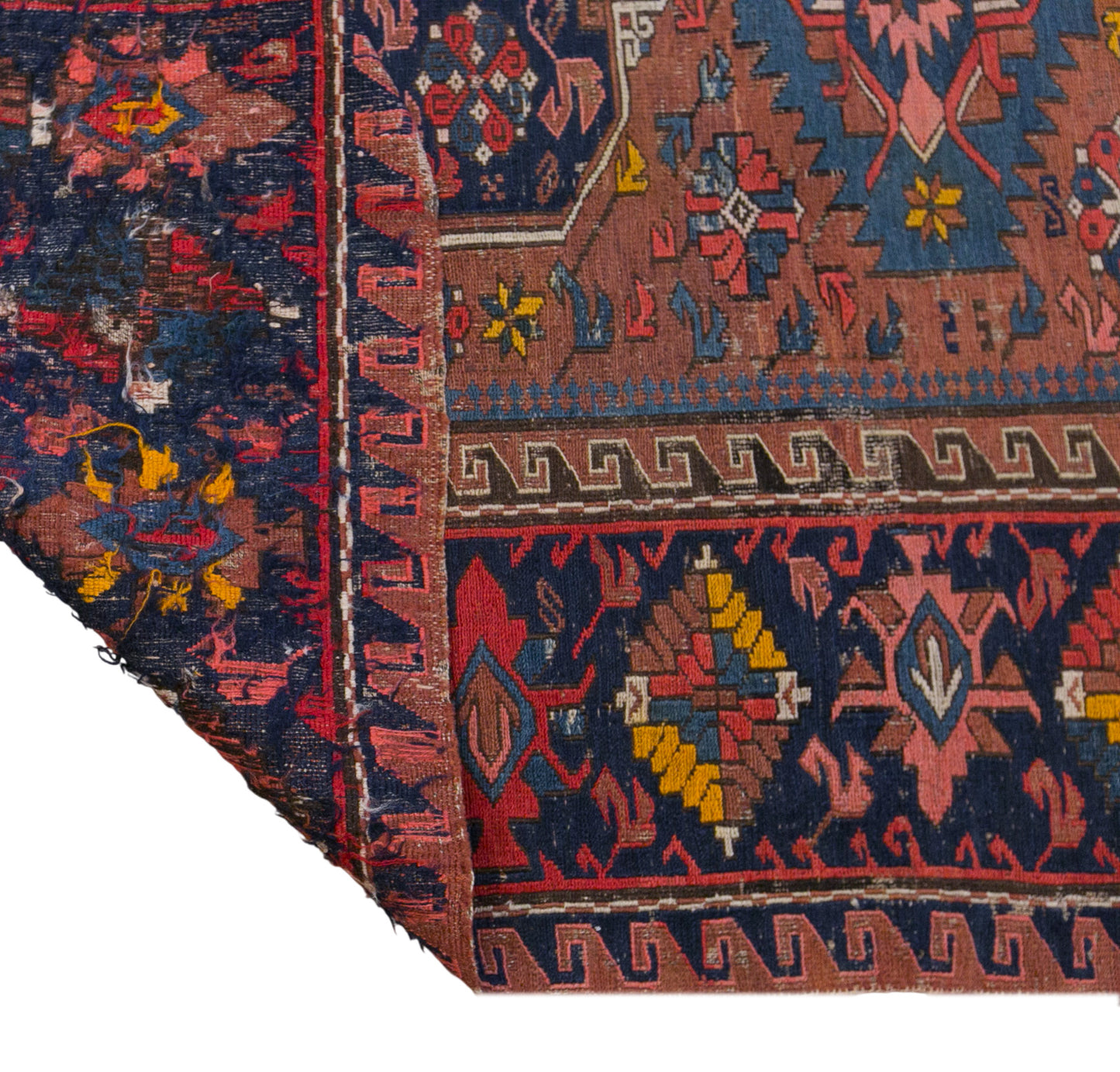 100+ Year Old Soumak Rug, 156 x 210 cm, 5'1" x 6'11"