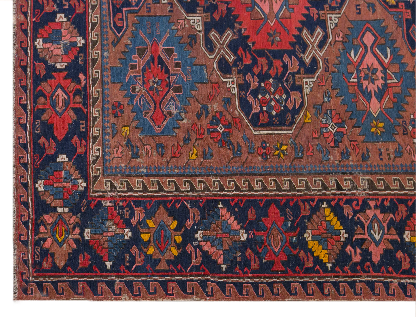 100+ Year Old Soumak Rug, 156 x 210 cm, 5'1" x 6'11"
