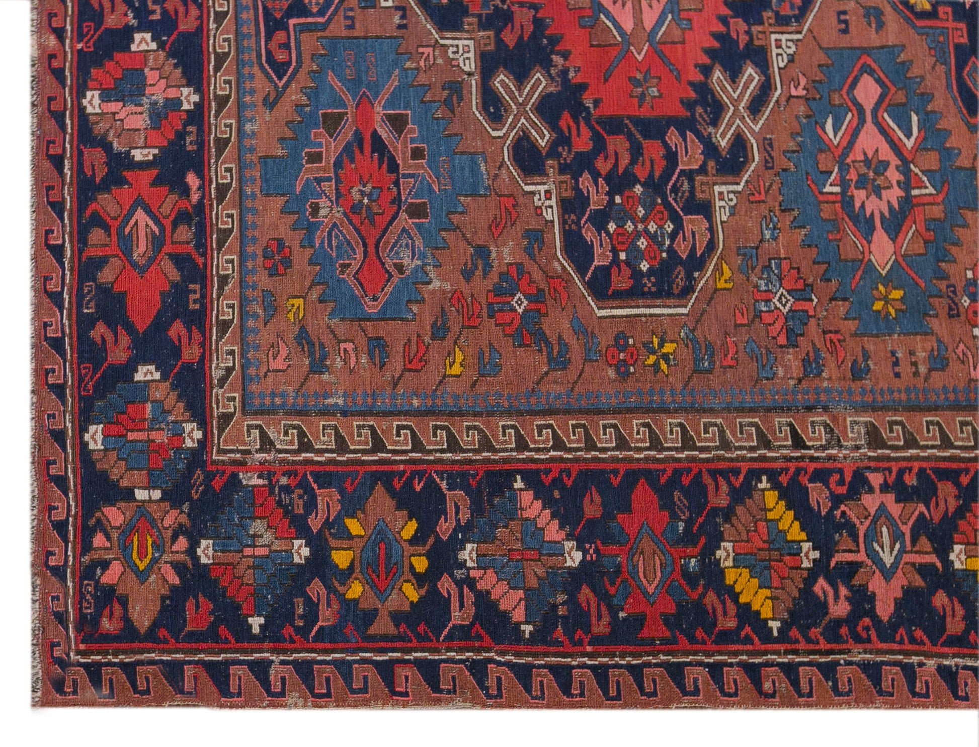 100+ Year Old Soumak Rug, 156 x 210 cm, 5'1" x 6'11"